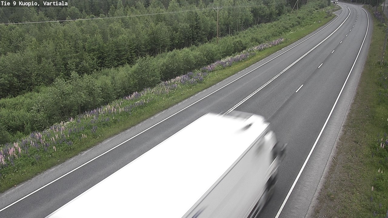 Weather Camera Image Road 9 Kuopio, Vartiala, Kuopio, Pohjois-Savo