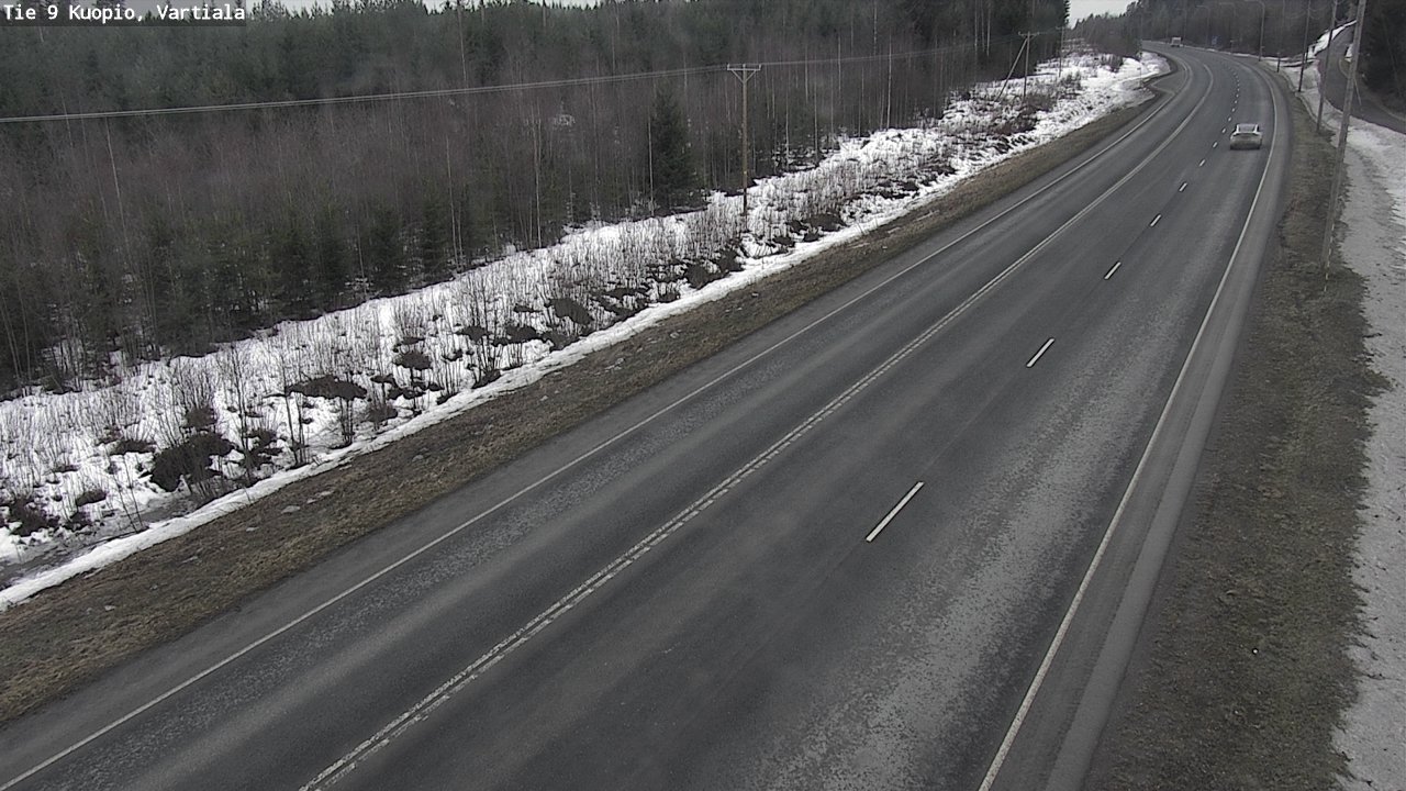 Kelikamerat Kuva Tie 9 Kuopio, Vartiala, Kuopio, Pohjois-Savo