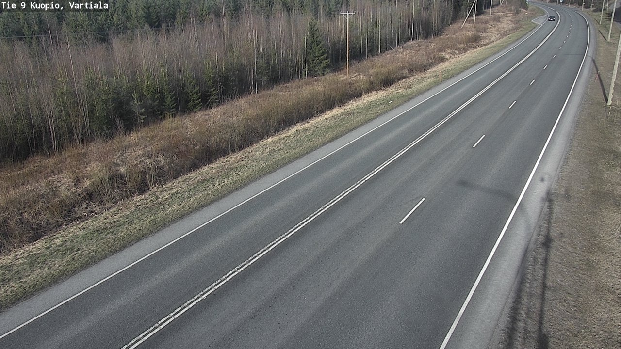 Weather Camera Image Road 9 Kuopio, Vartiala, Kuopio, Pohjois-Savo