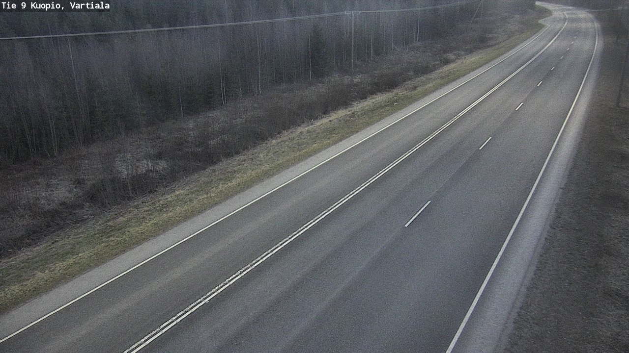 Weather Camera Image Väg 9 Kuopio, Vartiala, Kuopio, Pohjois-Savo