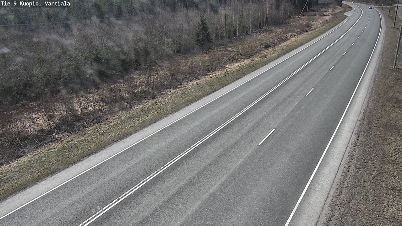 Weather Camera Image Väg 9 Kuopio, Vartiala, Kuopio, Pohjois-Savo