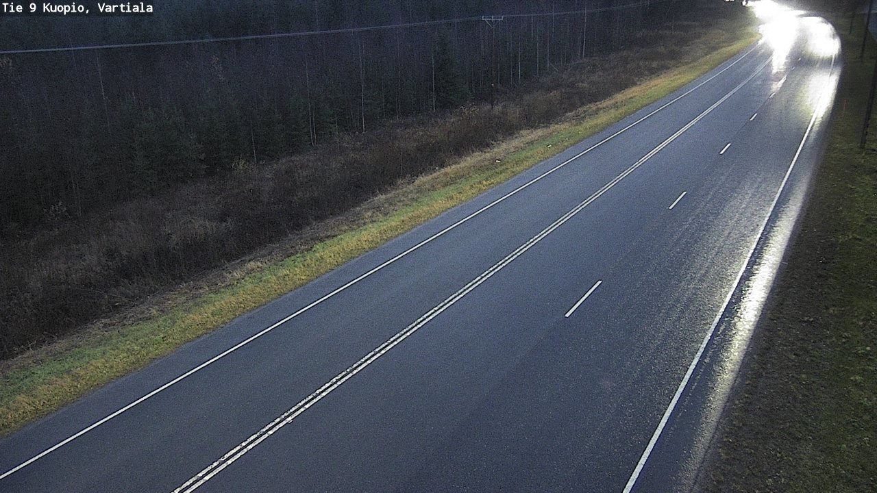 Weather Camera Image Väg 9 Kuopio, Vartiala, Kuopio, Pohjois-Savo