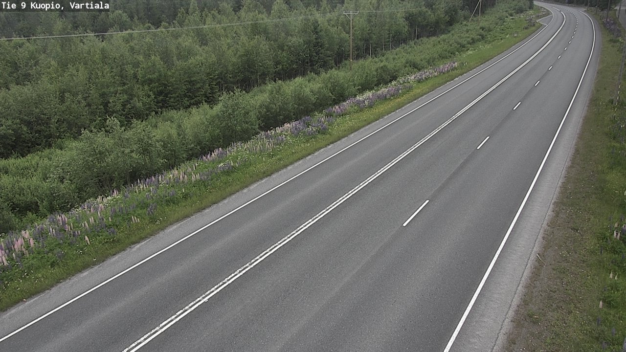 Weather Camera Image Road 9 Kuopio, Vartiala, Kuopio, Pohjois-Savo