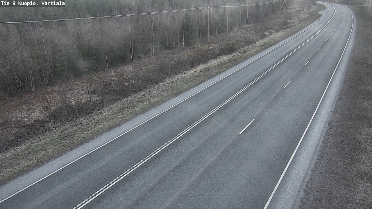 Weather Camera Image Väg 9 Kuopio, Vartiala, Kuopio, Pohjois-Savo