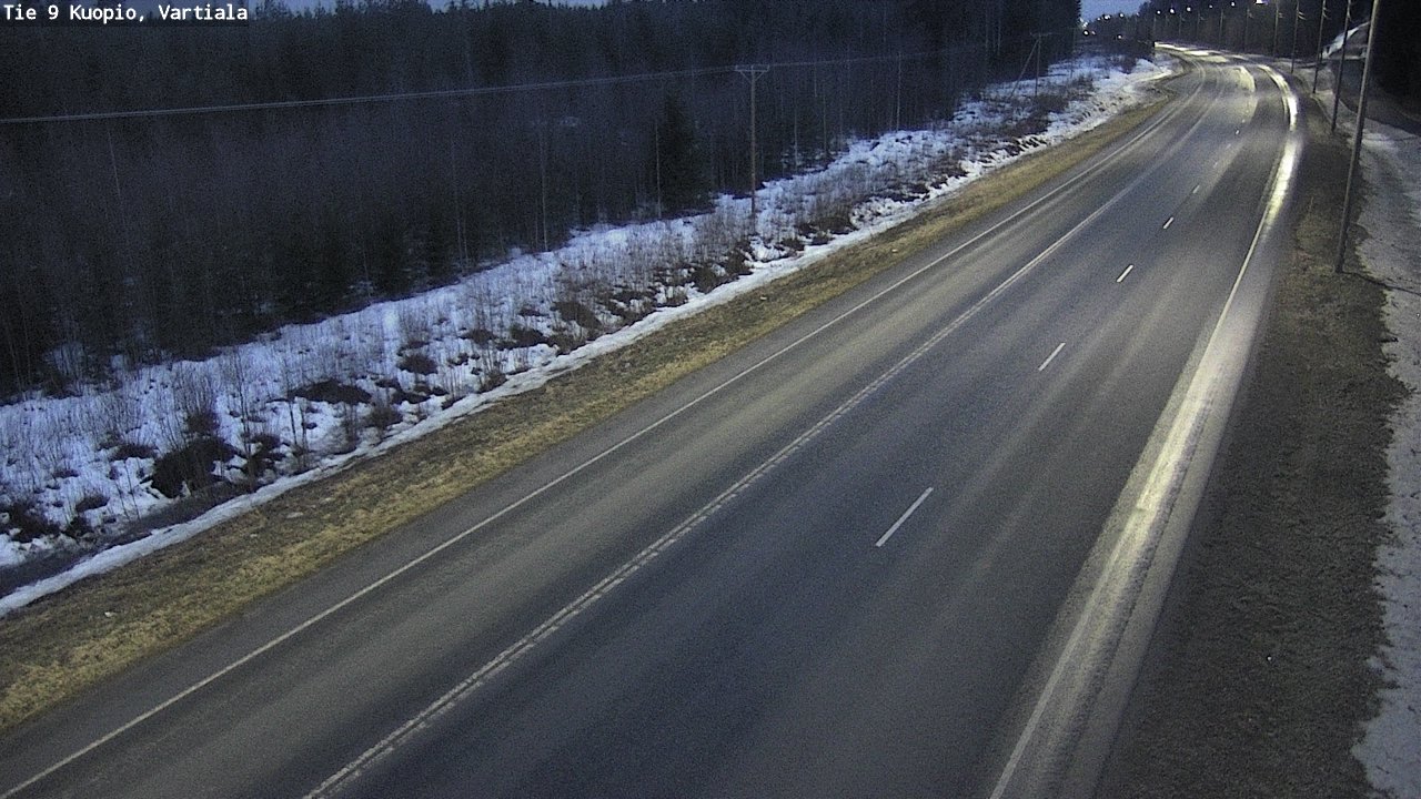 Weather Camera Image Road 9 Kuopio, Vartiala, Kuopio, Pohjois-Savo