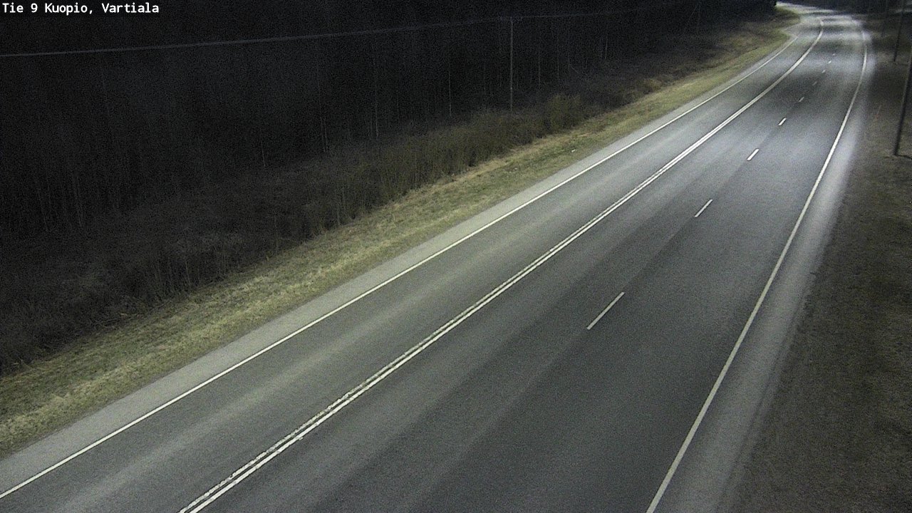 Weather Camera Image Väg 9 Kuopio, Vartiala, Kuopio, Pohjois-Savo