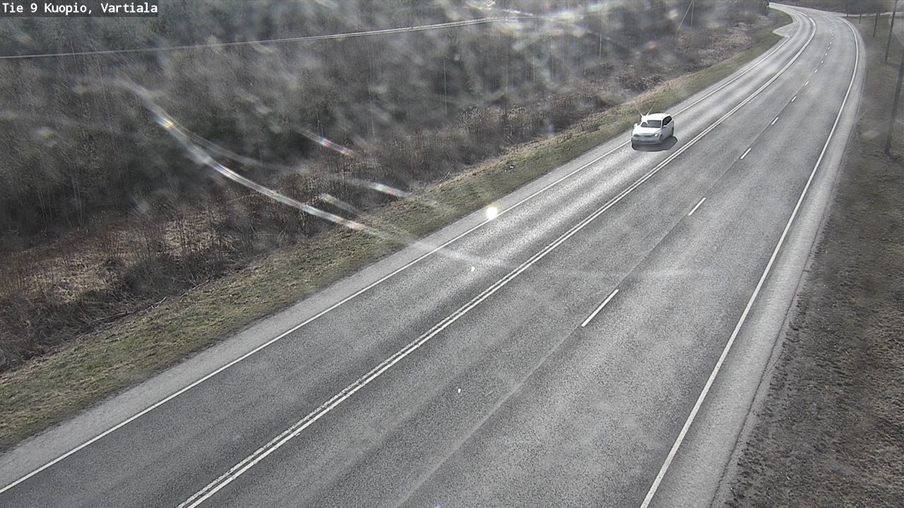 Weather Camera Image Väg 9 Kuopio, Vartiala, Kuopio, Pohjois-Savo