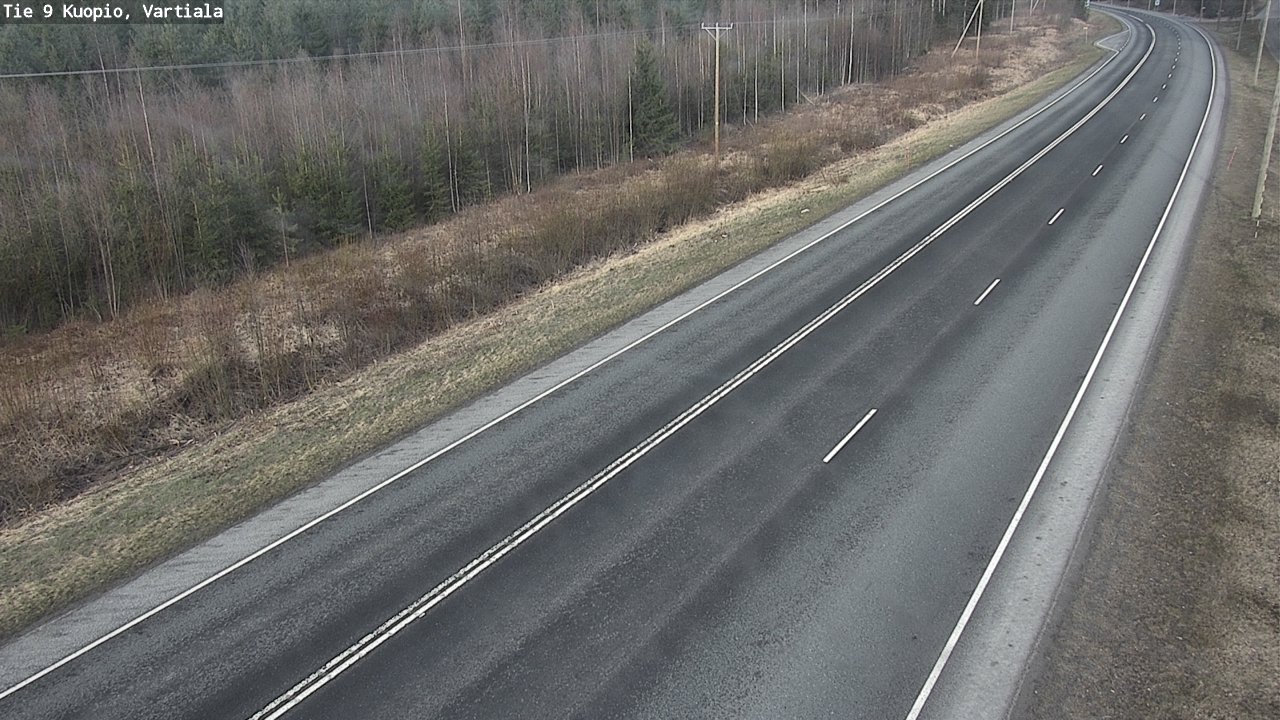 Weather Camera Image Väg 9 Kuopio, Vartiala, Kuopio, Pohjois-Savo