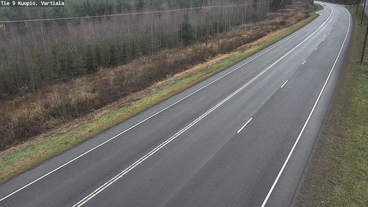 Weather Camera Image Väg 9 Kuopio, Vartiala, Kuopio, Pohjois-Savo