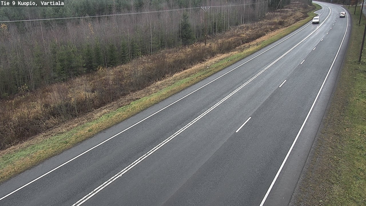 Weather Camera Image Väg 9 Kuopio, Vartiala, Kuopio, Pohjois-Savo