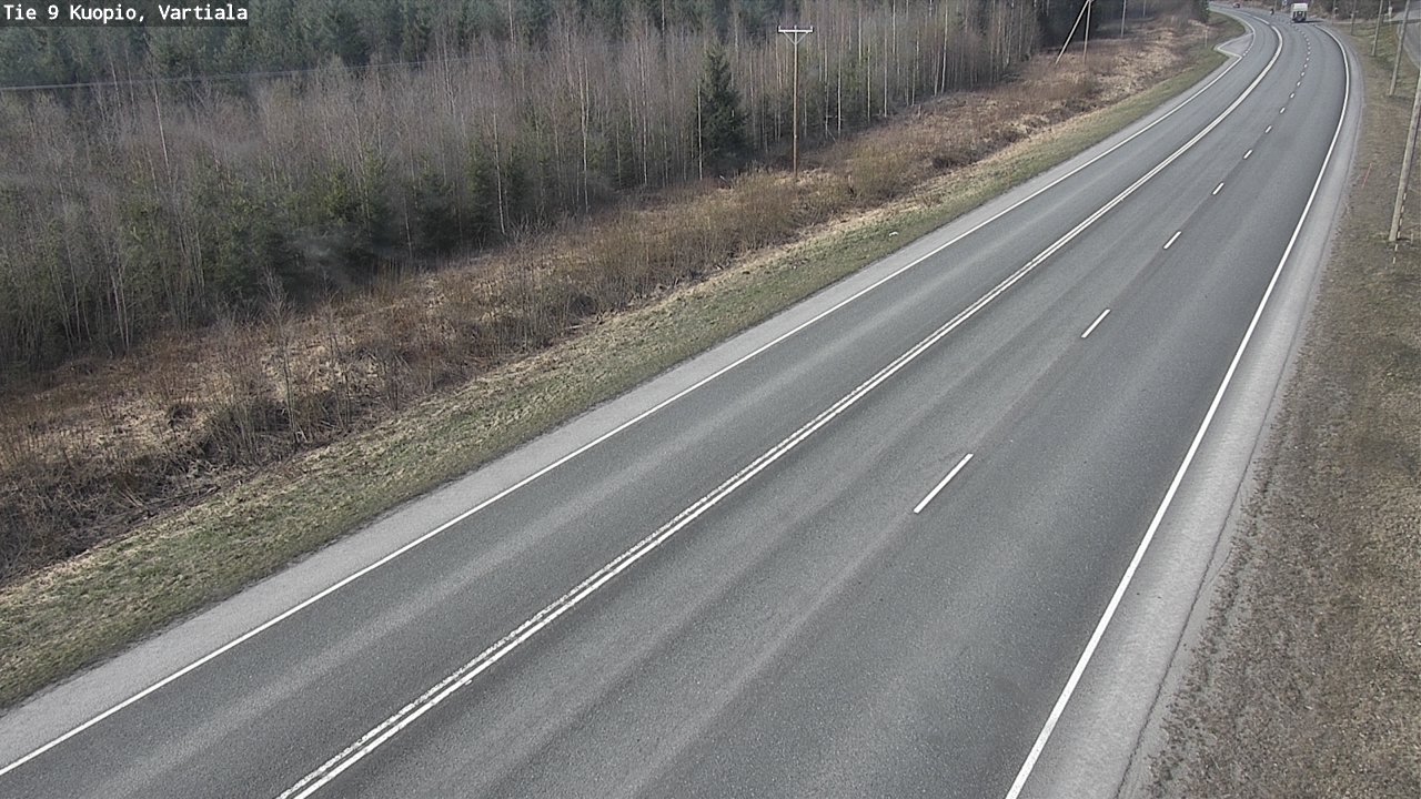 Weather Camera Image Road 9 Kuopio, Vartiala, Kuopio, Pohjois-Savo