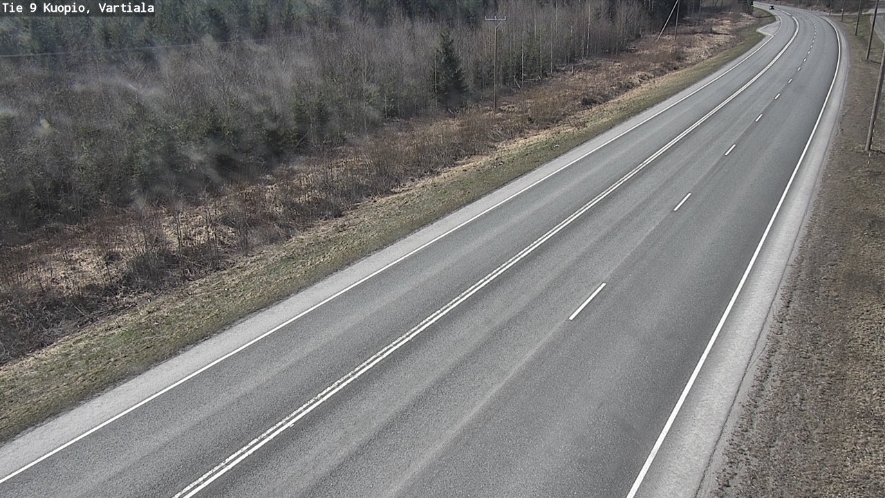 Weather Camera Image Väg 9 Kuopio, Vartiala, Kuopio, Pohjois-Savo