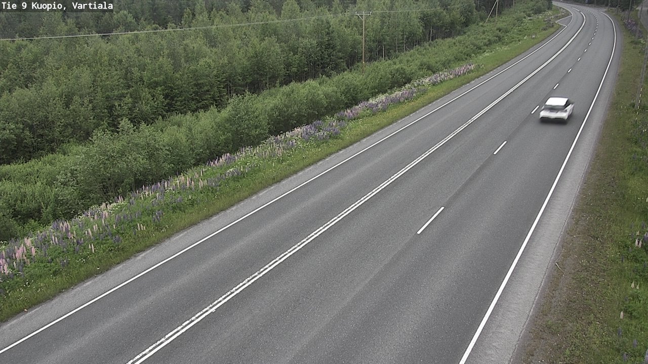 Weather Camera Image Road 9 Kuopio, Vartiala, Kuopio, Pohjois-Savo