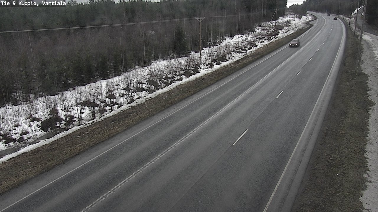 Weather Camera Image Road 9 Kuopio, Vartiala, Kuopio, Pohjois-Savo