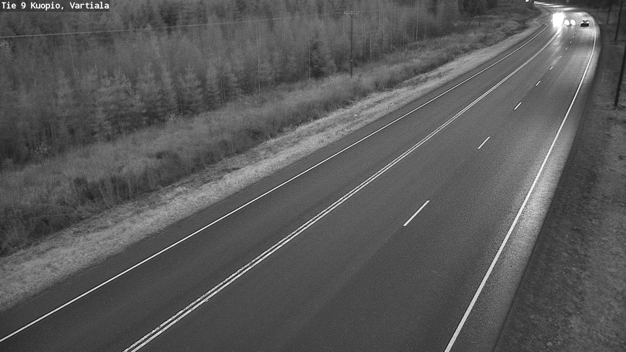 Weather Camera Image Väg 9 Kuopio, Vartiala, Kuopio, Pohjois-Savo