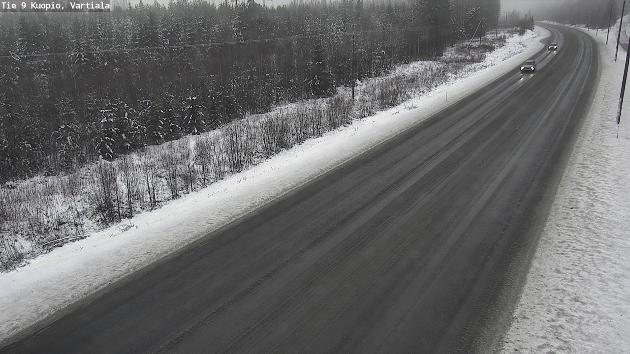 Weather Camera Image Road 9 Kuopio, Vartiala, Kuopio, Pohjois-Savo