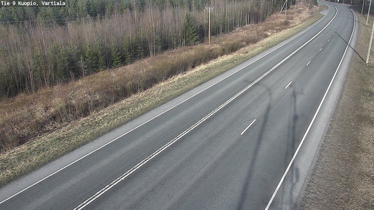 Weather Camera Image Road 9 Kuopio, Vartiala, Kuopio, Pohjois-Savo