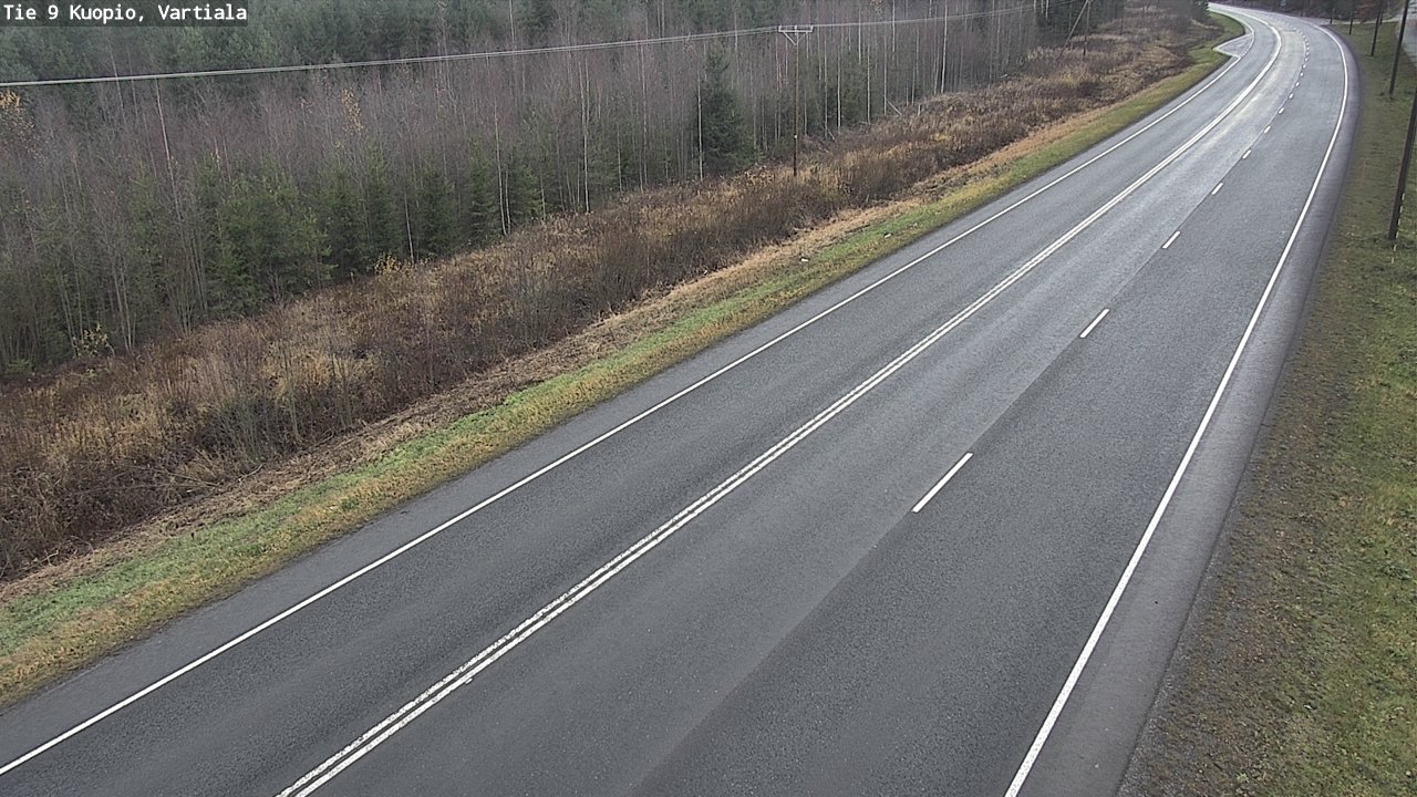 Weather Camera Image Väg 9 Kuopio, Vartiala, Kuopio, Pohjois-Savo