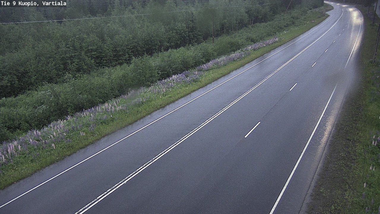 Weather Camera Image Road 9 Kuopio, Vartiala, Kuopio, Pohjois-Savo