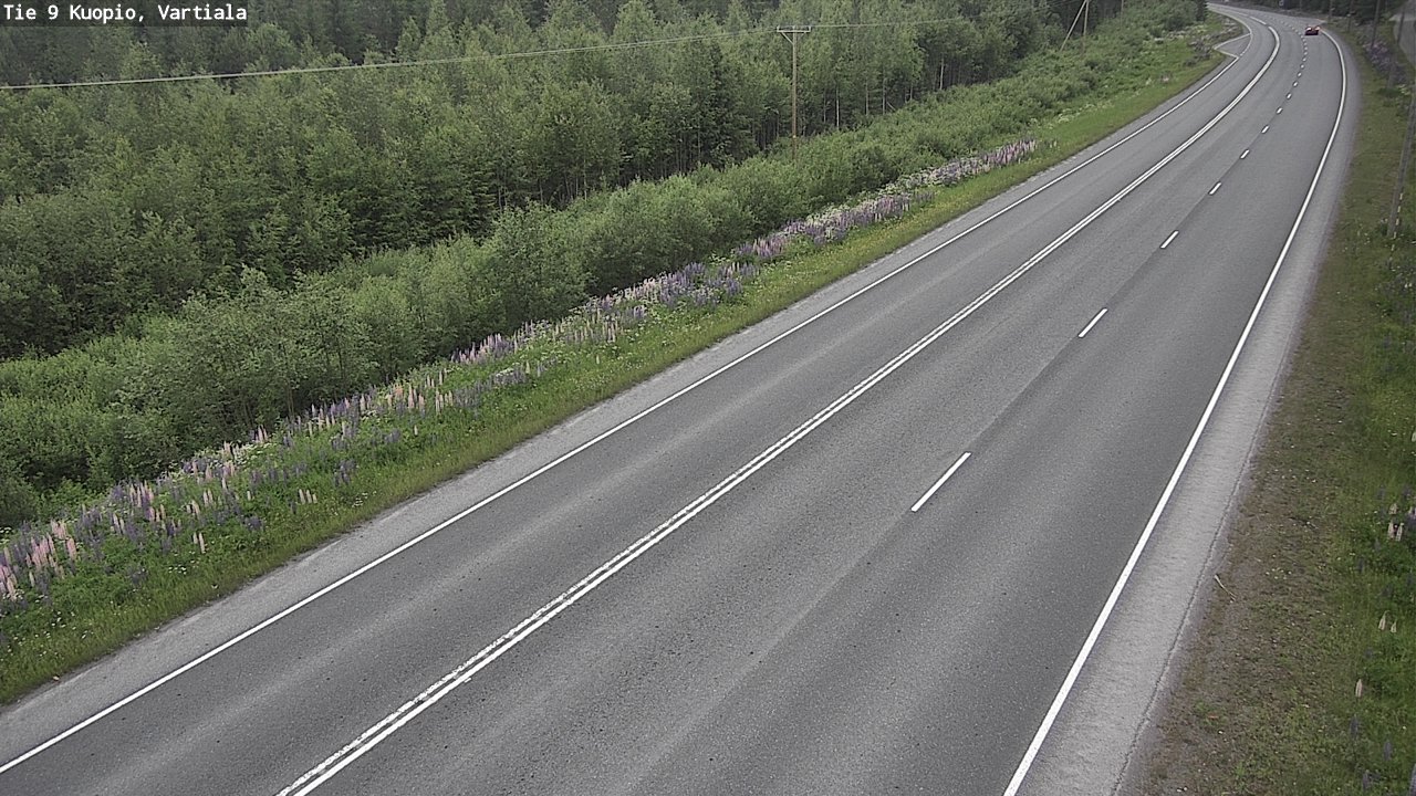 Weather Camera Image Road 9 Kuopio, Vartiala, Kuopio, Pohjois-Savo