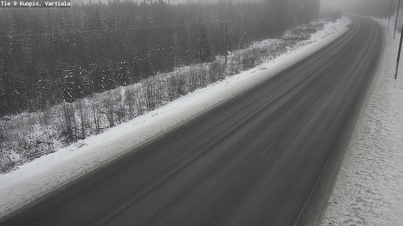 Weather Camera Image Road 9 Kuopio, Vartiala, Kuopio, Pohjois-Savo