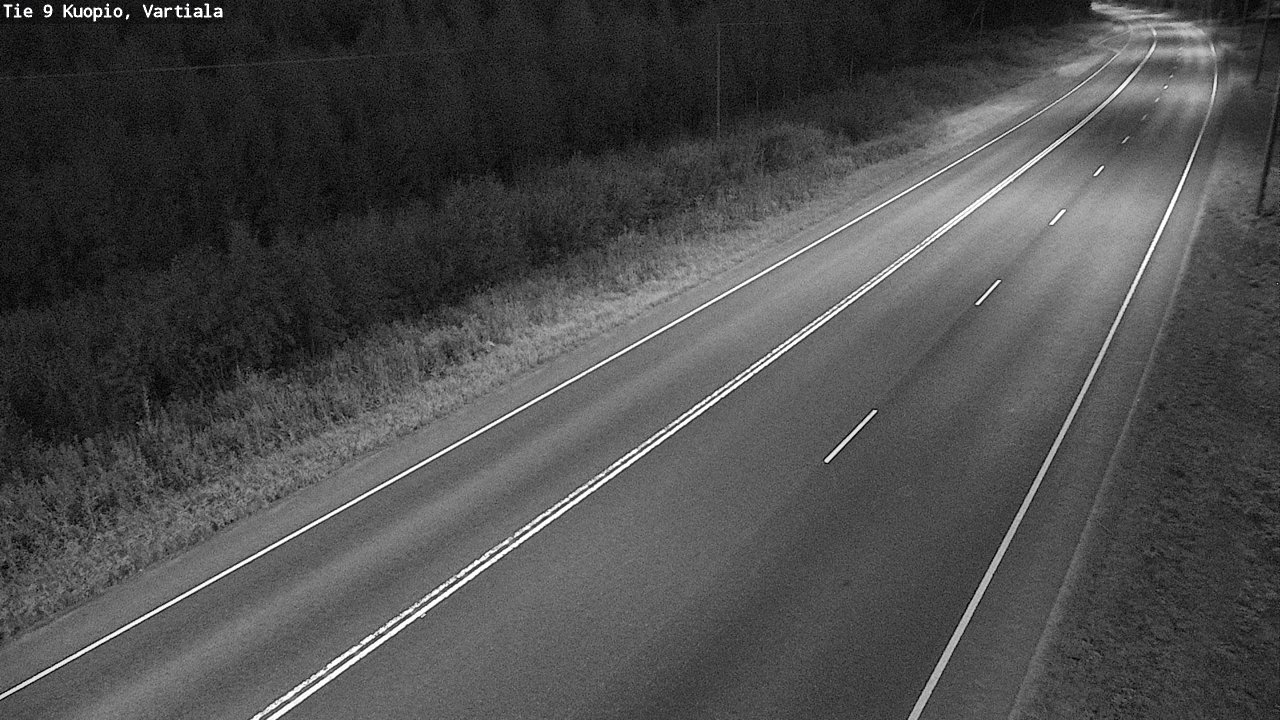 Weather Camera Image Väg 9 Kuopio, Vartiala, Kuopio, Pohjois-Savo