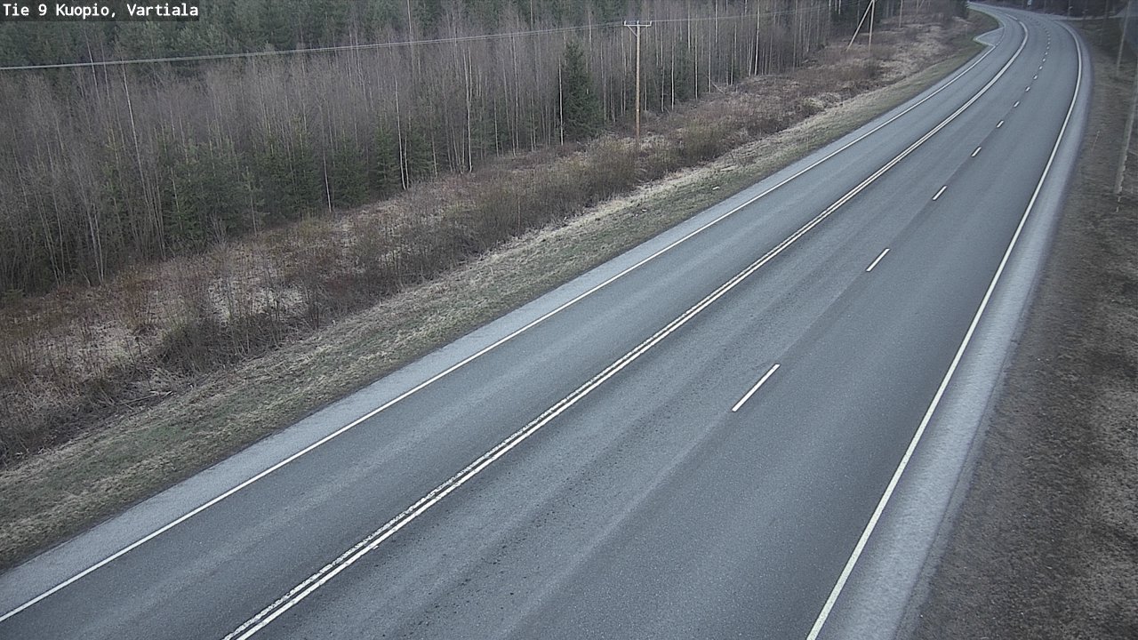 Kelikamerat Kuva Tie 9 Kuopio, Vartiala, Kuopio, Pohjois-Savo