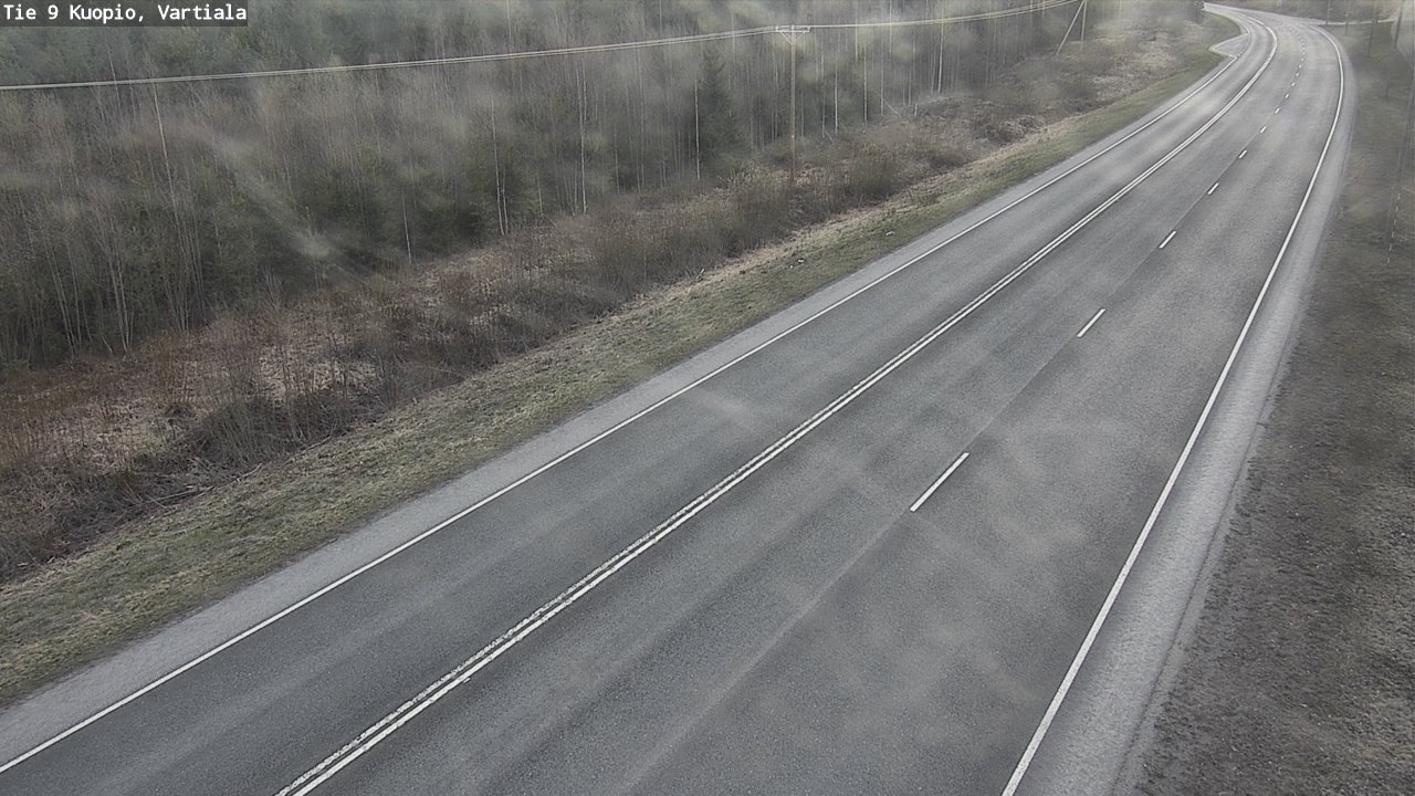 Weather Camera Image Väg 9 Kuopio, Vartiala, Kuopio, Pohjois-Savo
