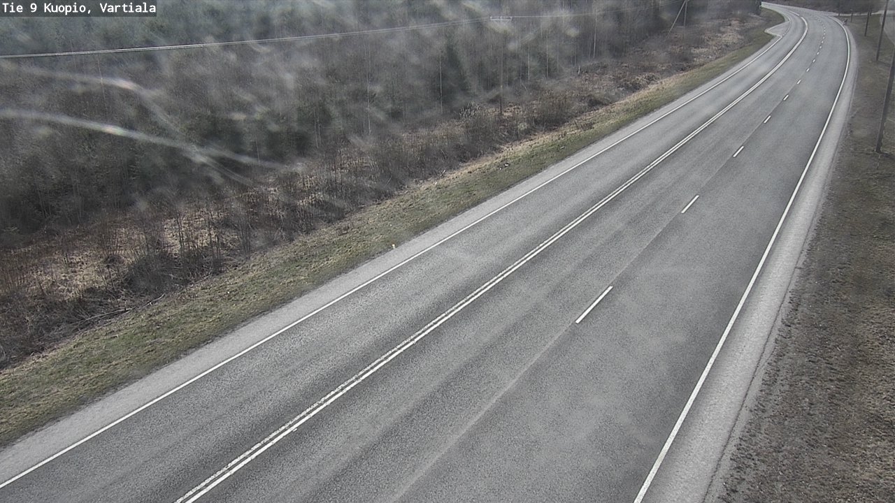 Weather Camera Image Väg 9 Kuopio, Vartiala, Kuopio, Pohjois-Savo