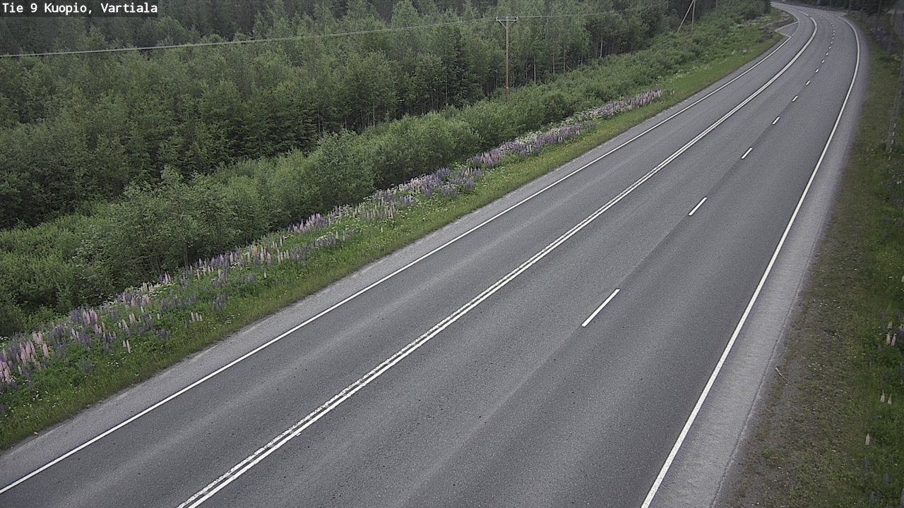 Weather Camera Image Road 9 Kuopio, Vartiala, Kuopio, Pohjois-Savo