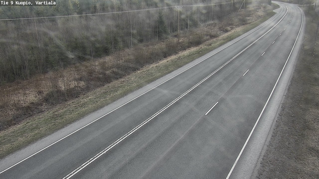 Weather Camera Image Väg 9 Kuopio, Vartiala, Kuopio, Pohjois-Savo