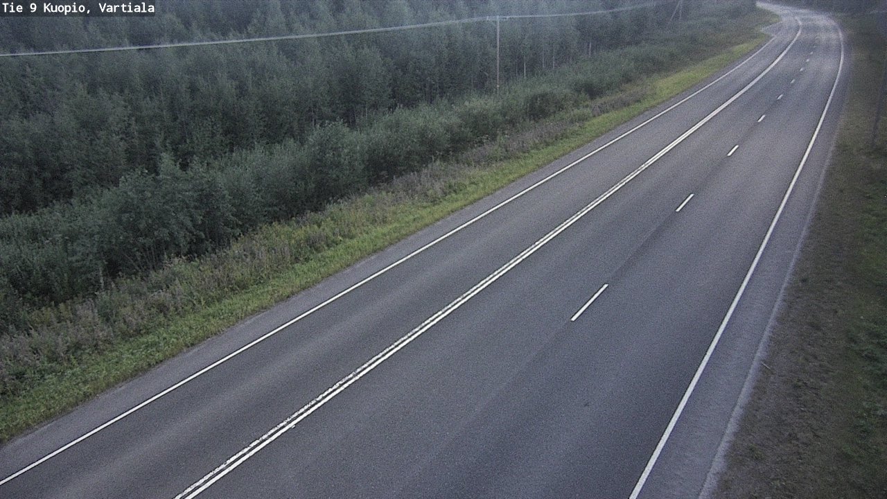 Weather Camera Image Väg 9 Kuopio, Vartiala, Kuopio, Pohjois-Savo