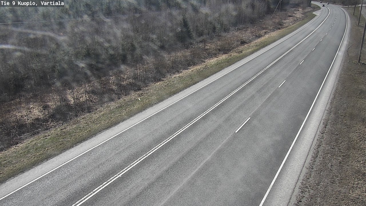 Weather Camera Image Väg 9 Kuopio, Vartiala, Kuopio, Pohjois-Savo