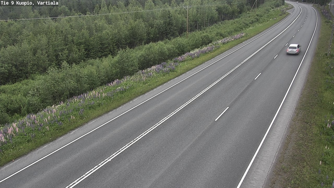 Weather Camera Image Road 9 Kuopio, Vartiala, Kuopio, Pohjois-Savo