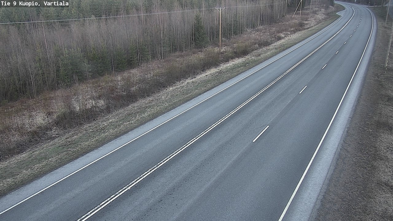 Kelikamerat Kuva Tie 9 Kuopio, Vartiala, Kuopio, Pohjois-Savo