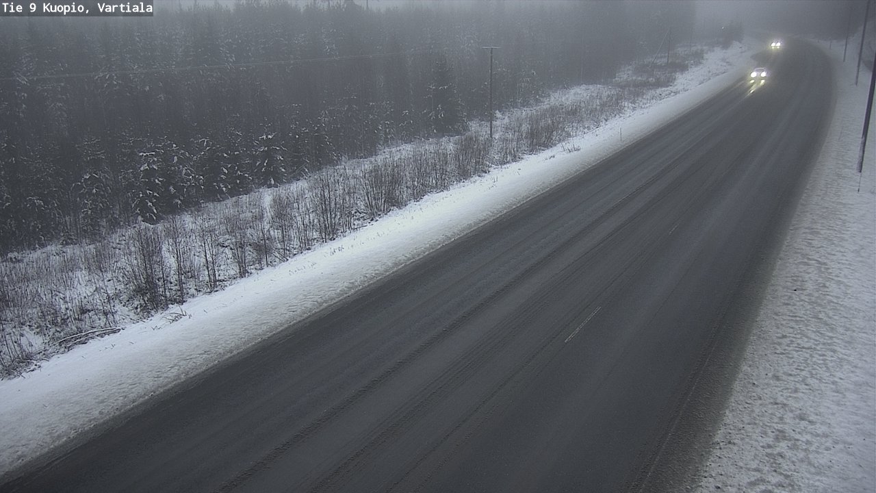 Weather Camera Image Road 9 Kuopio, Vartiala, Kuopio, Pohjois-Savo