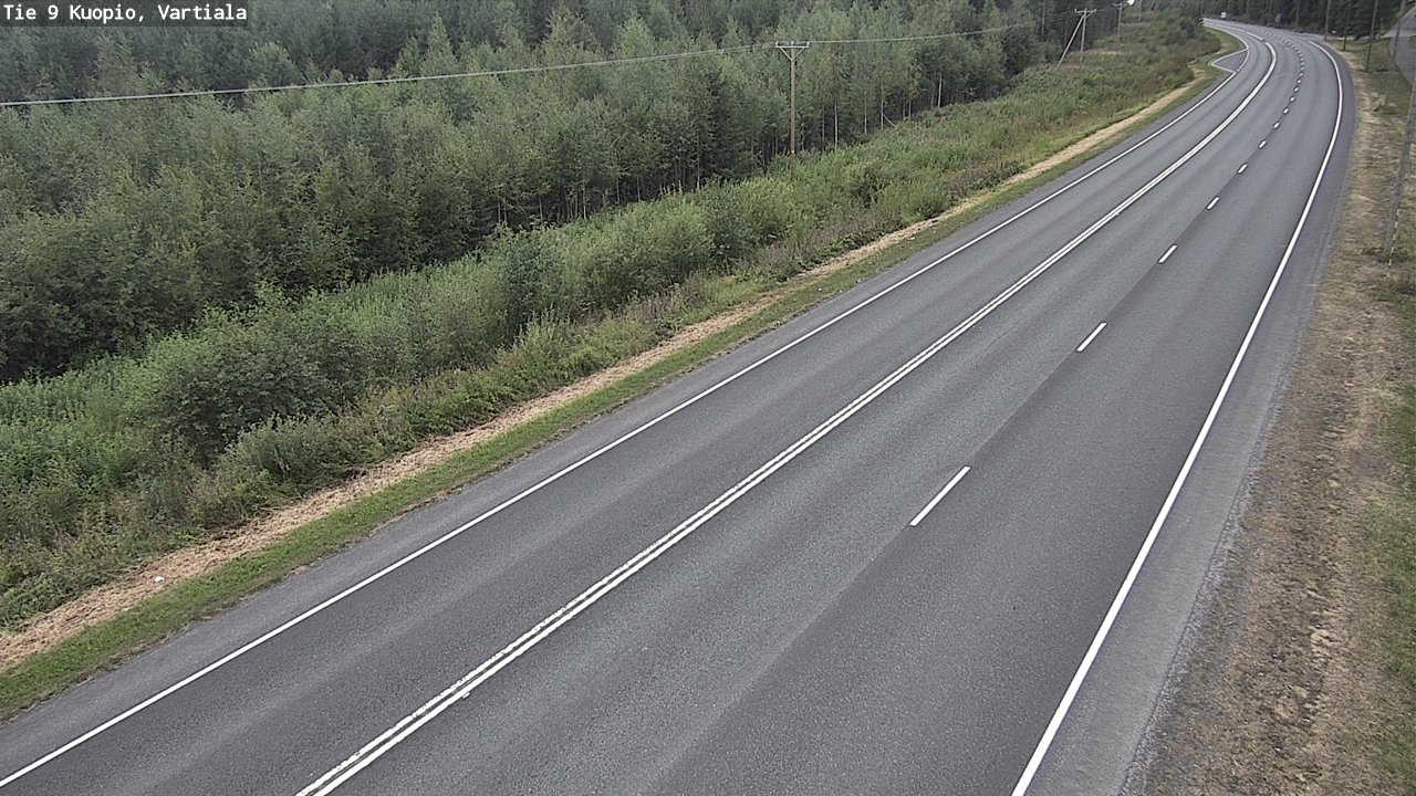 Kelikamerat Kuva Tie 9 Kuopio, Vartiala, Kuopio, Pohjois-Savo