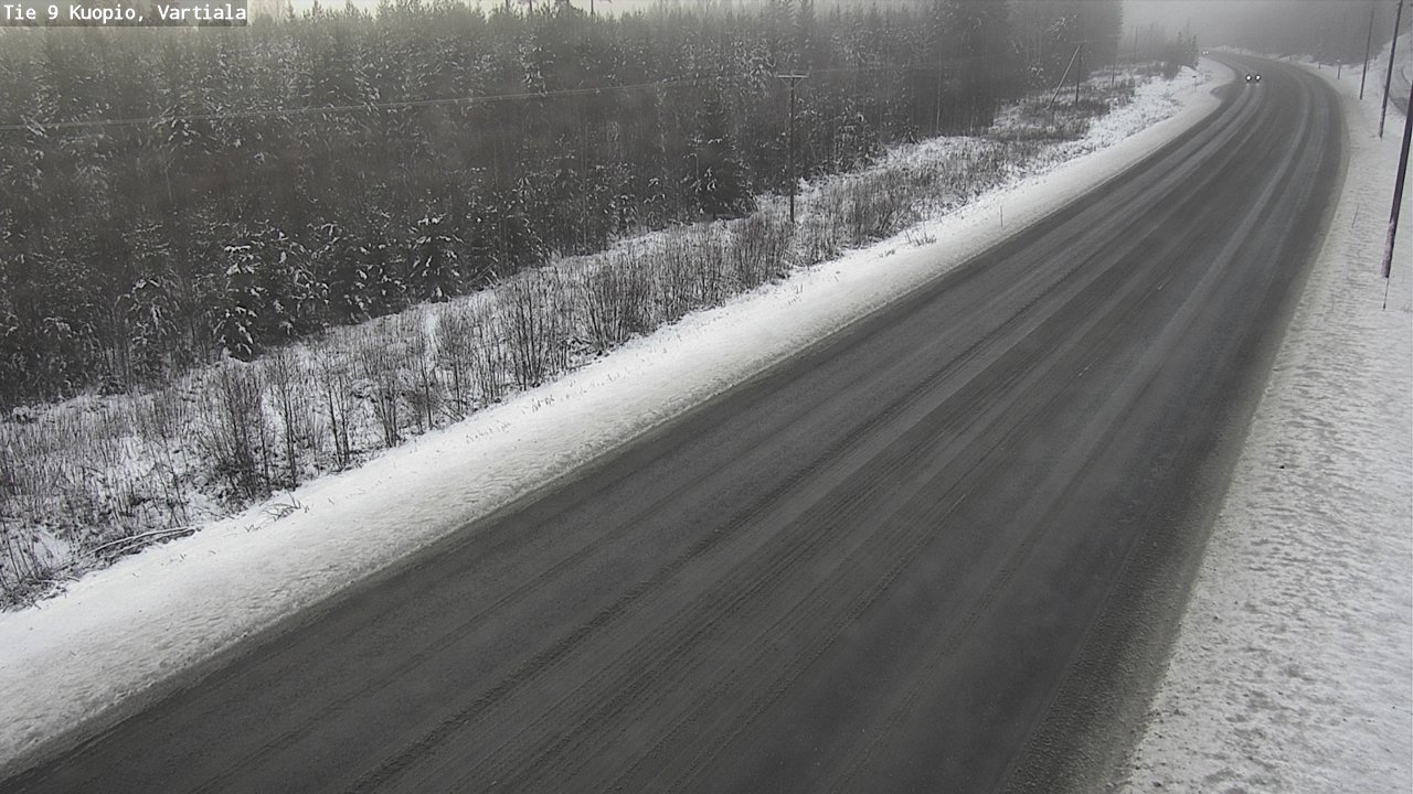 Weather Camera Image Road 9 Kuopio, Vartiala, Kuopio, Pohjois-Savo