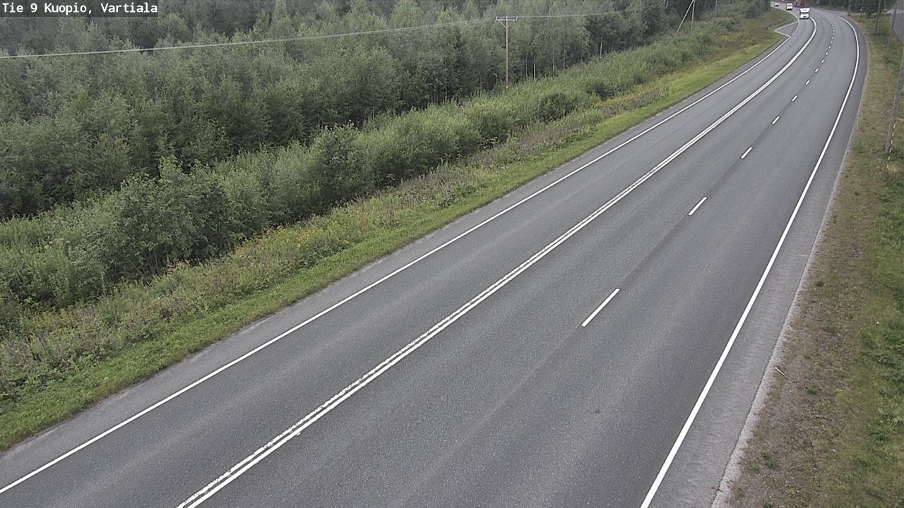 Kelikamerat Kuva Tie 9 Kuopio, Vartiala, Kuopio, Pohjois-Savo