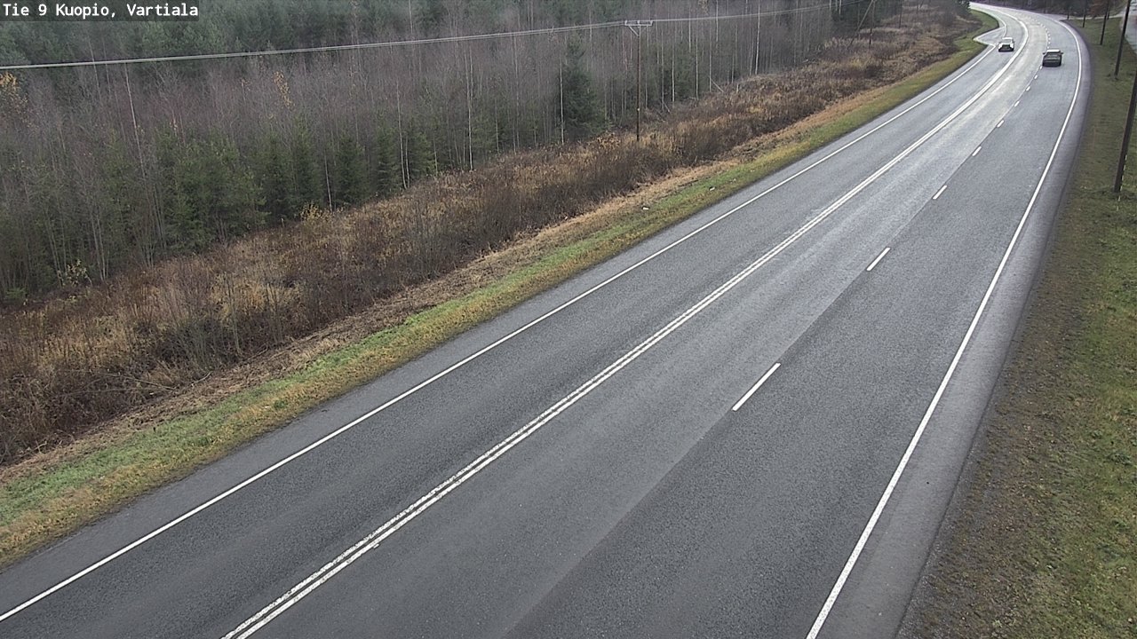 Weather Camera Image Väg 9 Kuopio, Vartiala, Kuopio, Pohjois-Savo