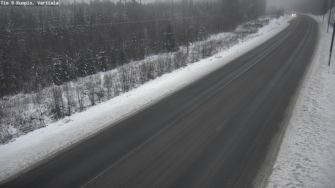 Weather Camera Image Road 9 Kuopio, Vartiala, Kuopio, Pohjois-Savo