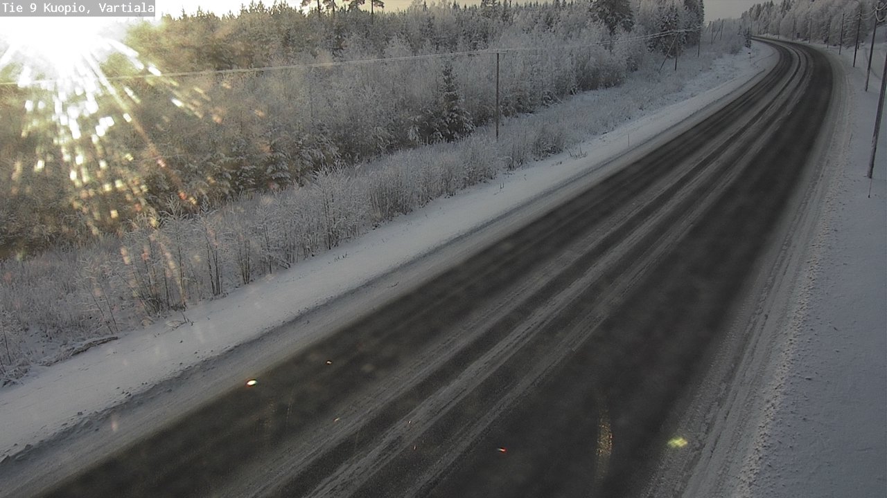 Kelikamerat Kuva Tie 9 Kuopio, Vartiala, Kuopio, Pohjois-Savo