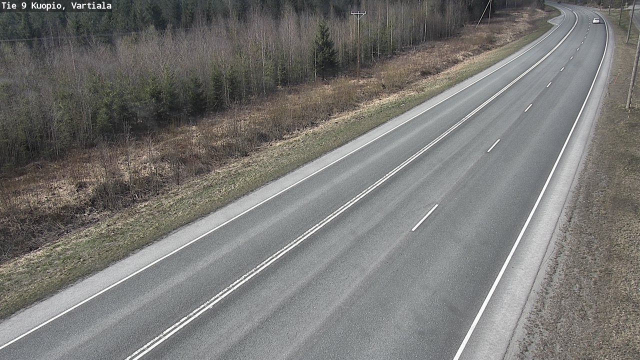 Weather Camera Image Road 9 Kuopio, Vartiala, Kuopio, Pohjois-Savo