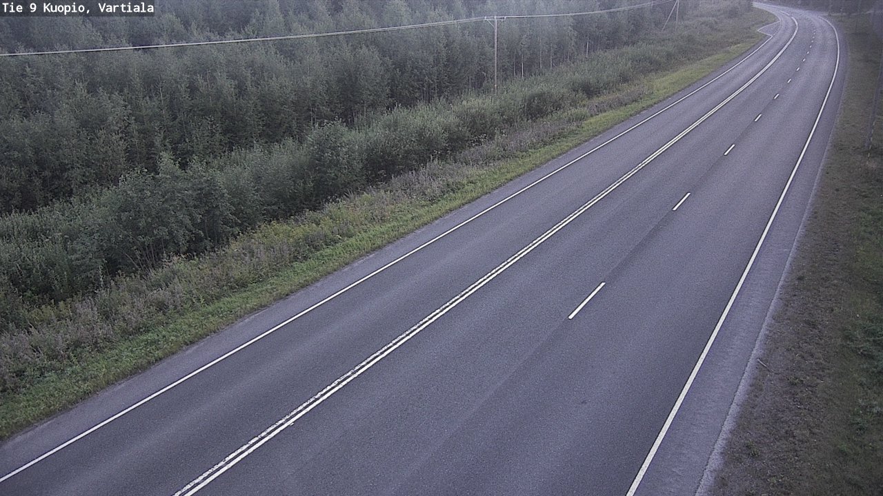 Weather Camera Image Väg 9 Kuopio, Vartiala, Kuopio, Pohjois-Savo