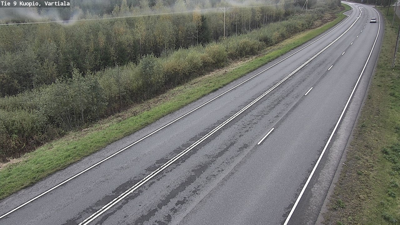 Weather Camera Image Road 9 Kuopio, Vartiala, Kuopio, Pohjois-Savo