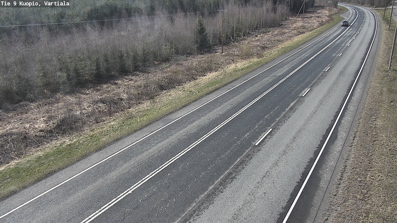 Weather Camera Image Väg 9 Kuopio, Vartiala, Kuopio, Pohjois-Savo