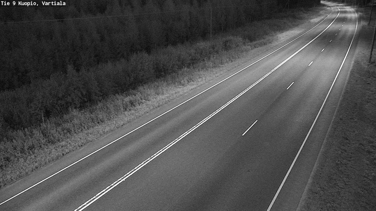 Weather Camera Image Väg 9 Kuopio, Vartiala, Kuopio, Pohjois-Savo