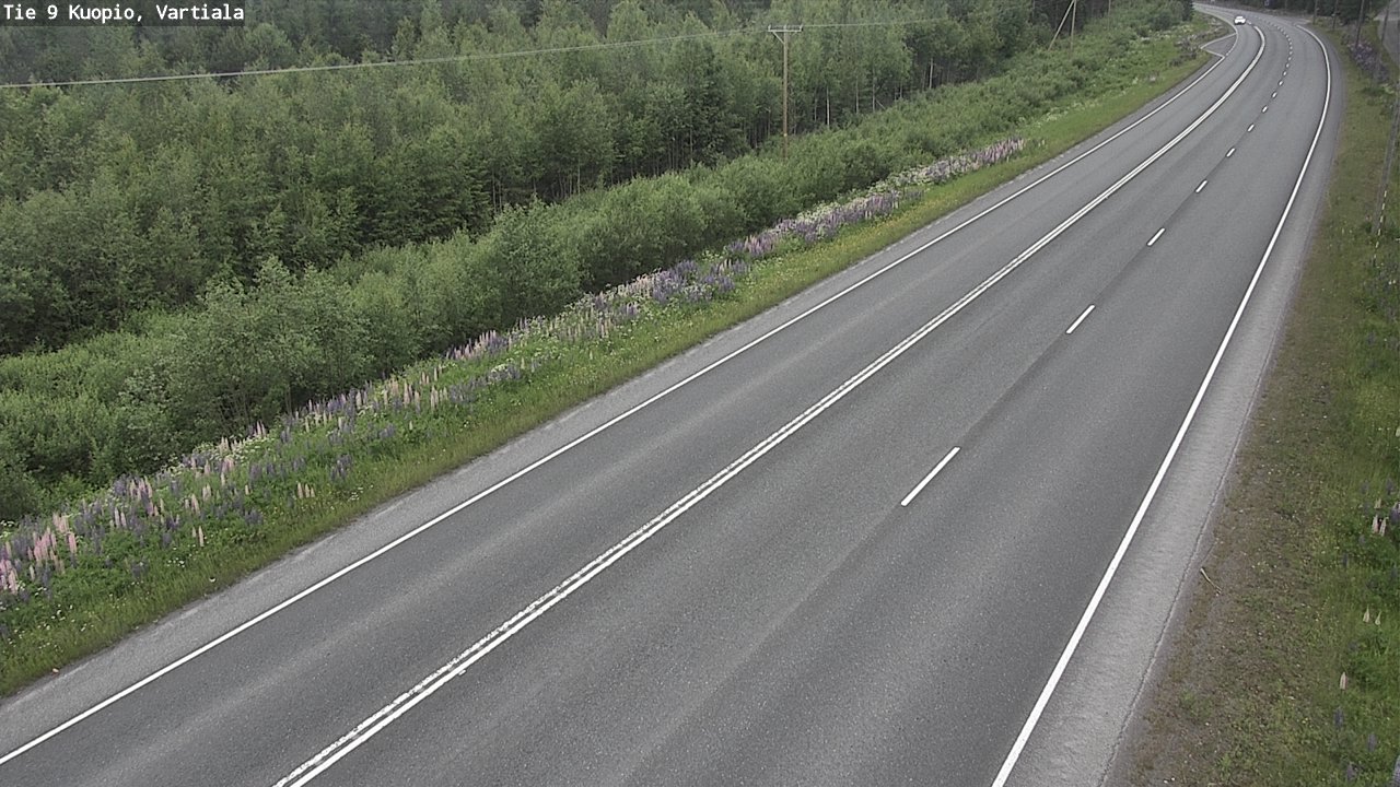 Weather Camera Image Road 9 Kuopio, Vartiala, Kuopio, Pohjois-Savo