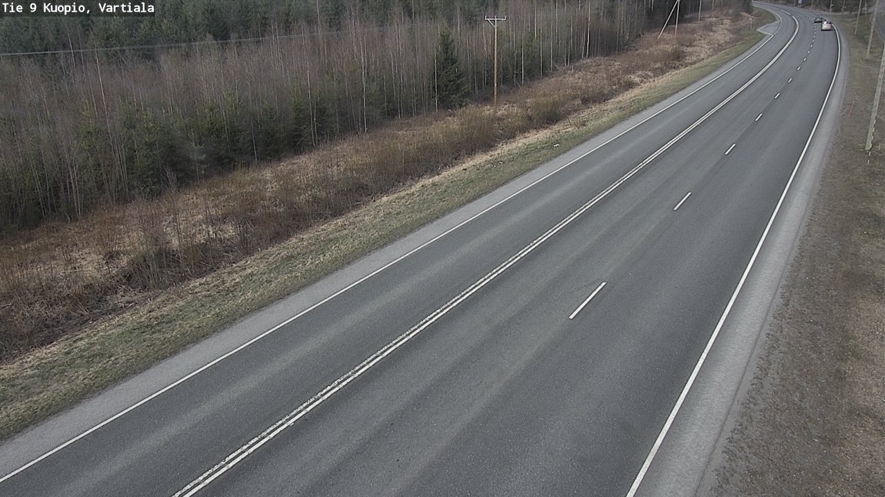 Weather Camera Image Road 9 Kuopio, Vartiala, Kuopio, Pohjois-Savo