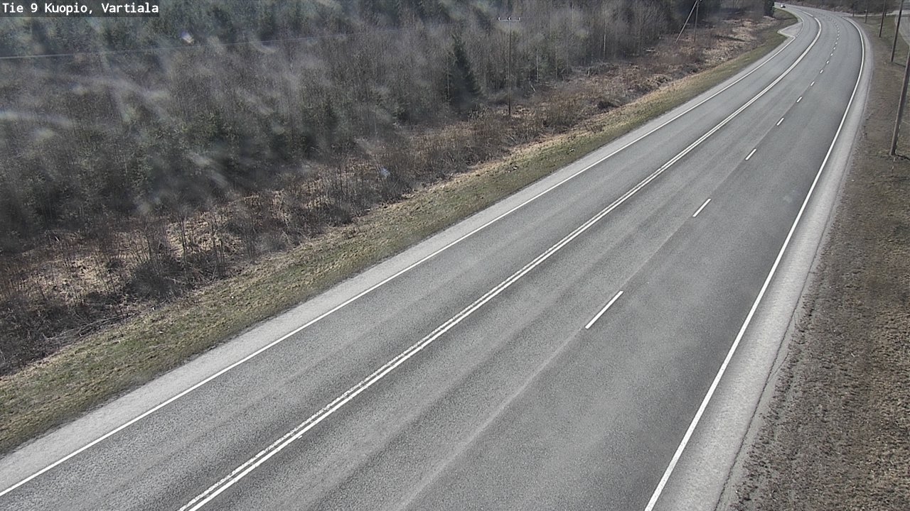Weather Camera Image Väg 9 Kuopio, Vartiala, Kuopio, Pohjois-Savo